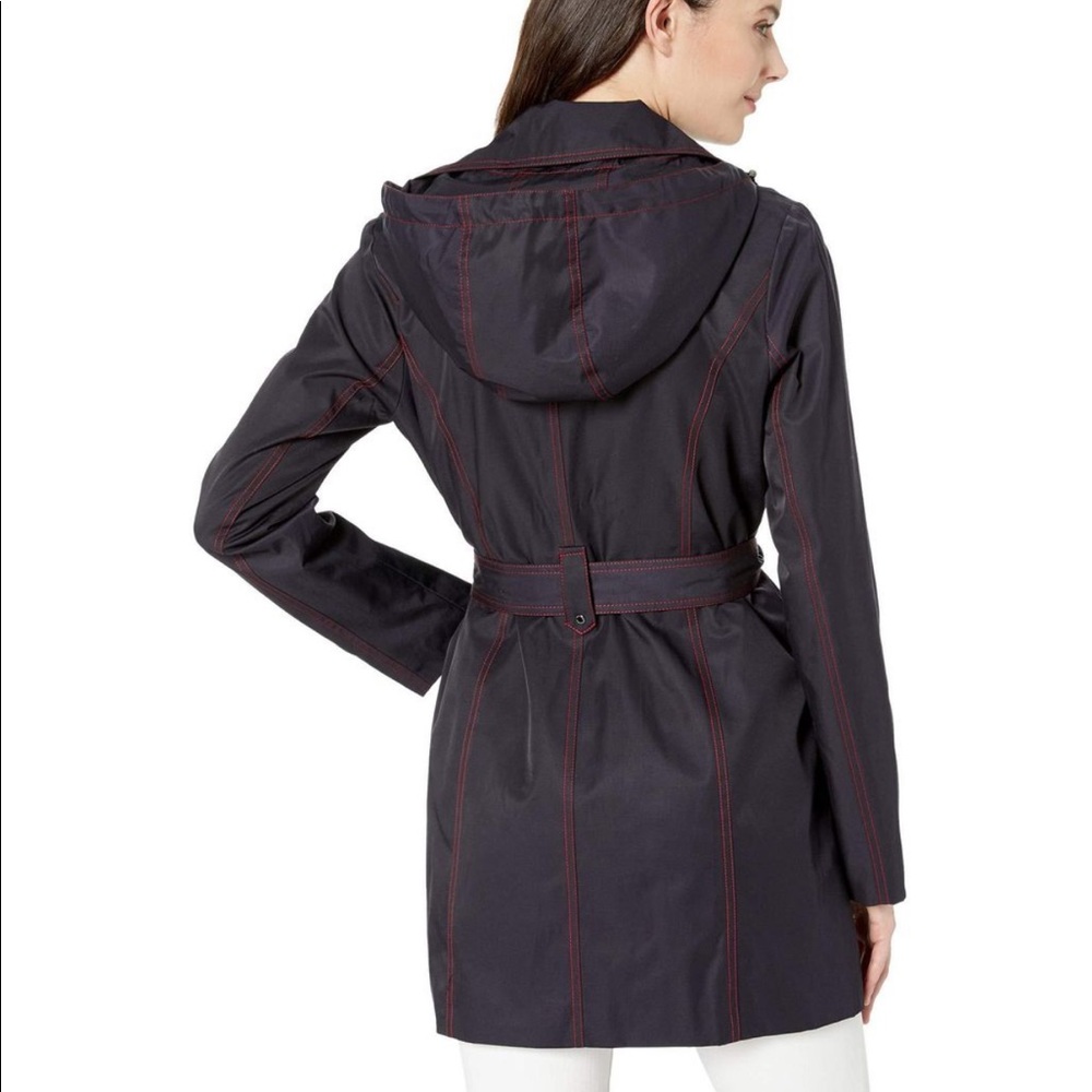 Michael Kors Asymmetrical Zip Trench Coat - Picture 3 of 6